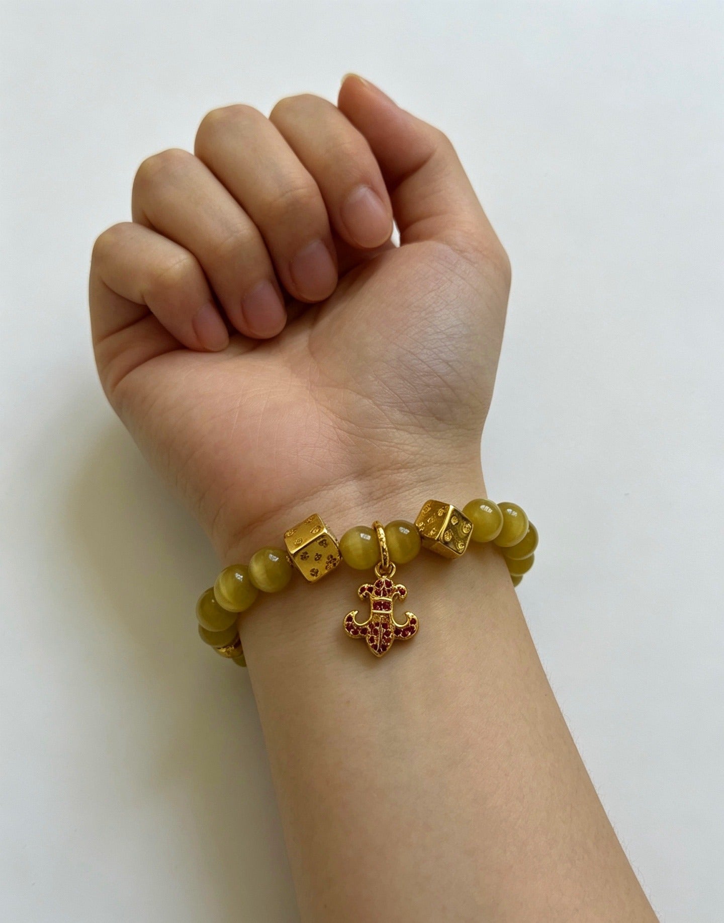 Chrome Hearts Sterling Silver Cross Bracelet
