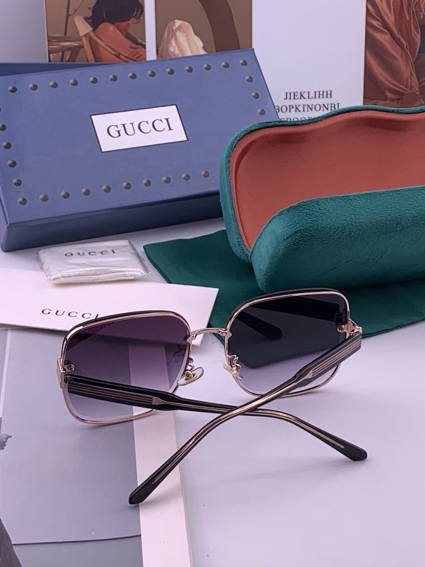 Gucci Nylon & Stainless Steel Sunglasses
