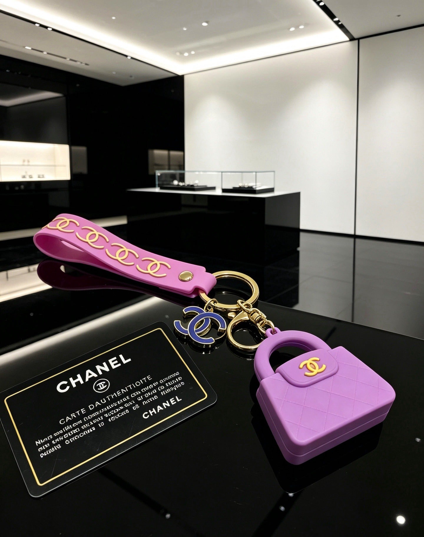 Chanel Vintage-Finish Keychain