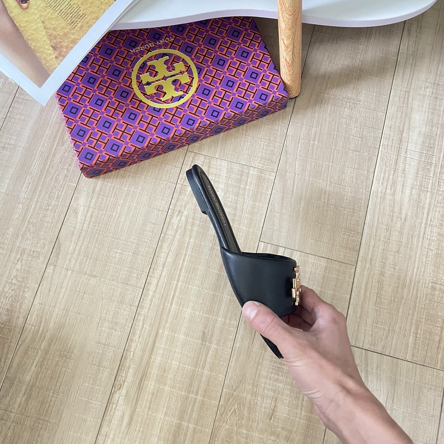 Tory Burch Patent Leather Slides
