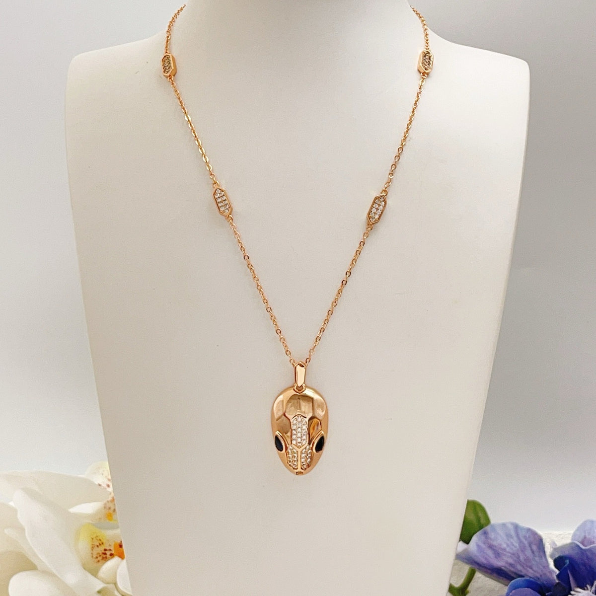 Bvlgari Brass Serpent Necklace