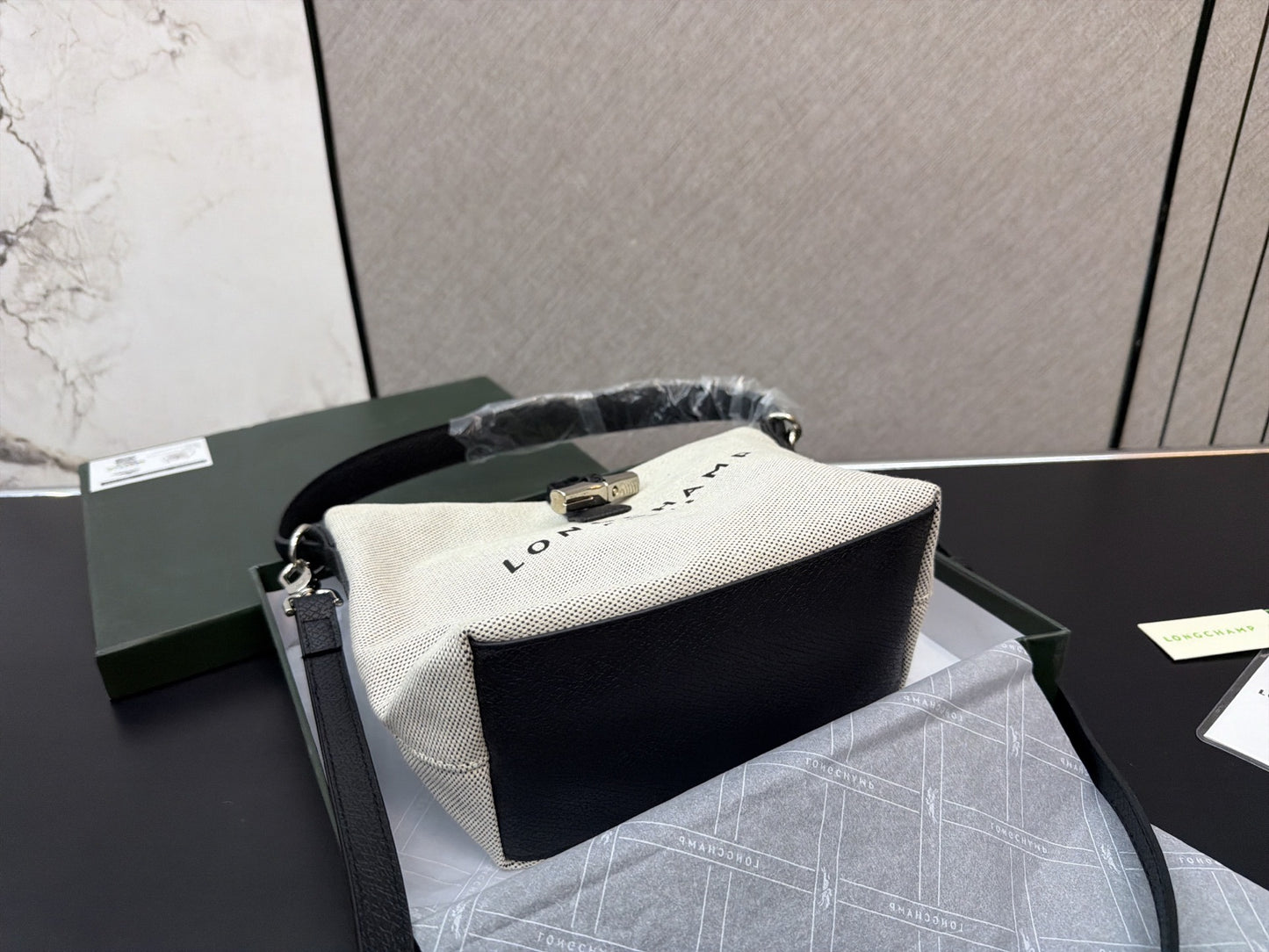 Longchamp Canvas Printed Handbag