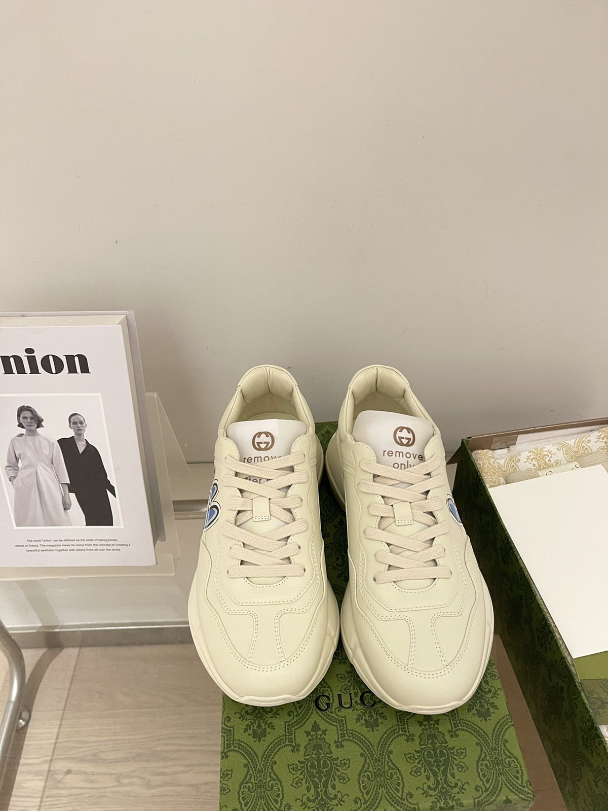 Gucci Calfskin Leather Sneakers