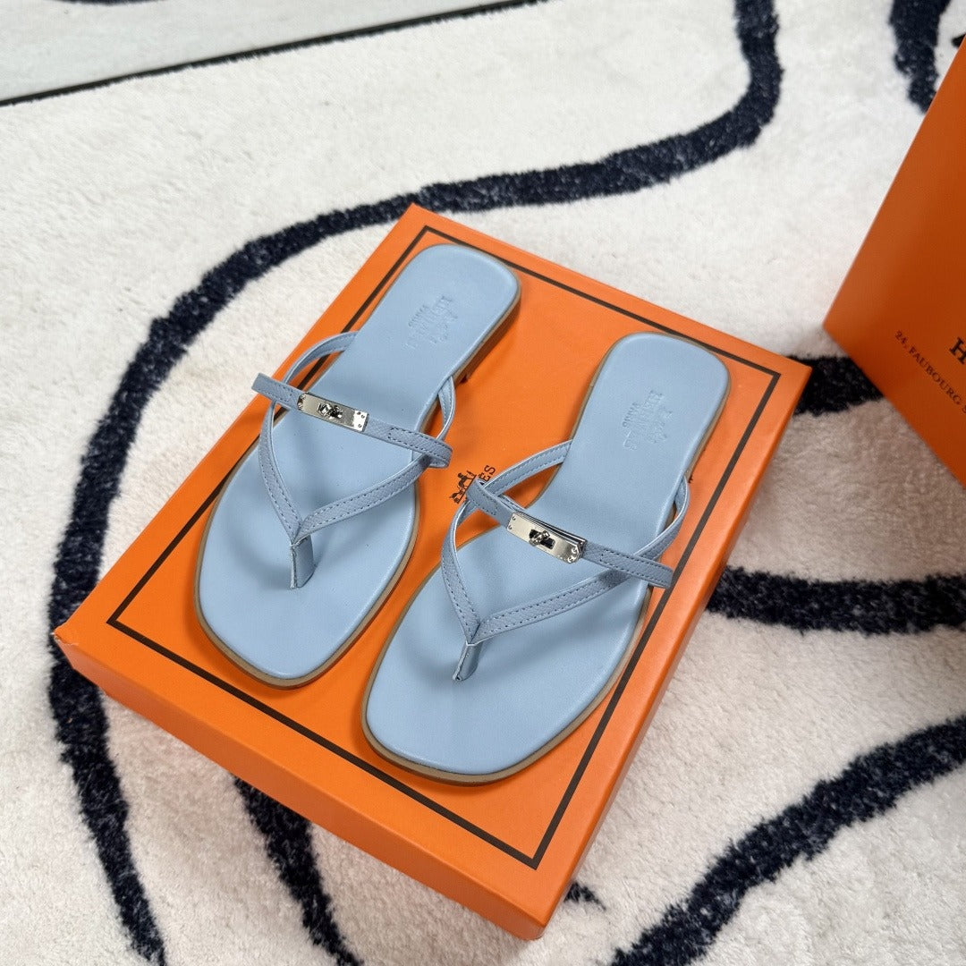 Hermes Leather Logo Slides