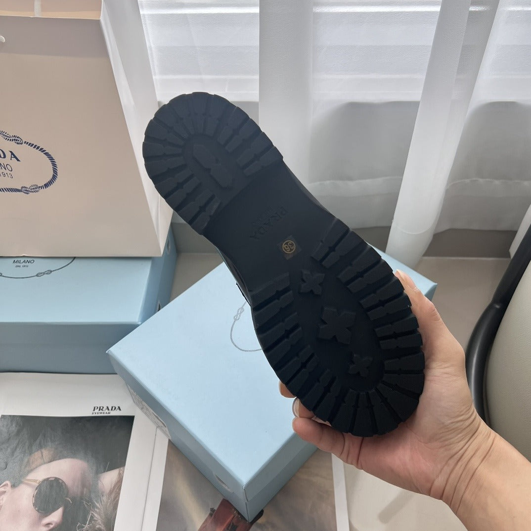 Prada Lambskin Leather Dress Shoes