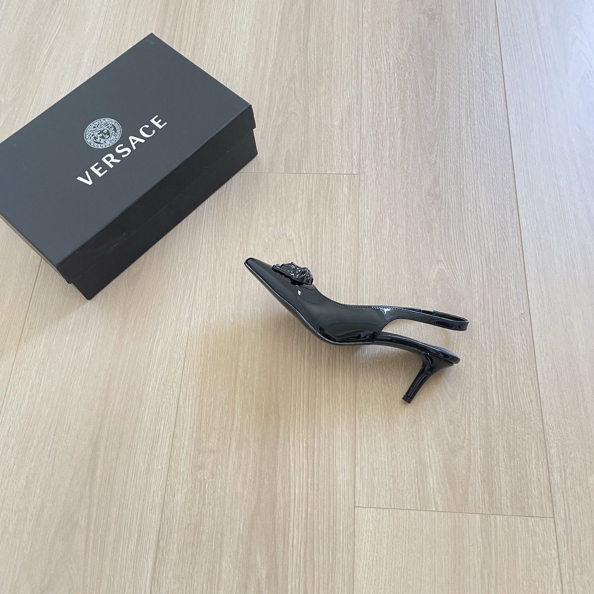 Versace Lambskin Leather Sandals