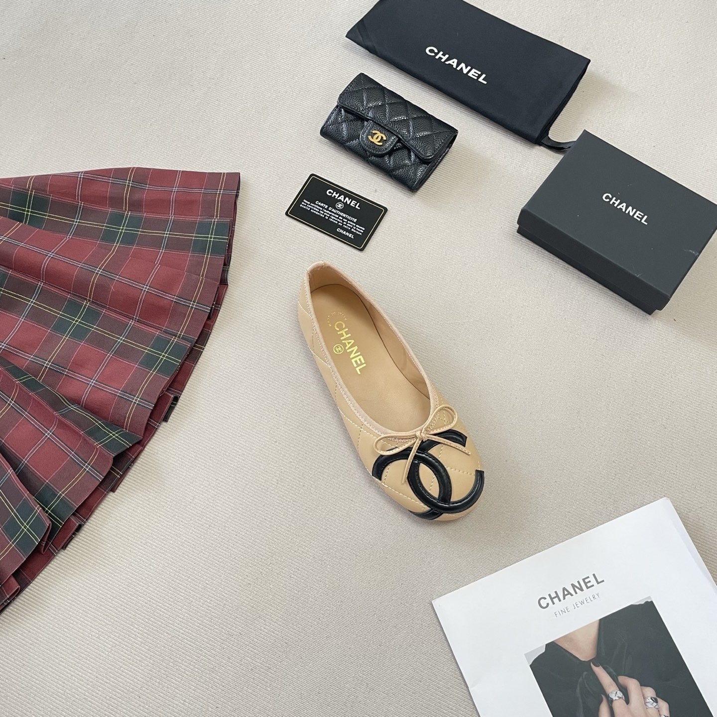 Chanel Leather Ballet Flats