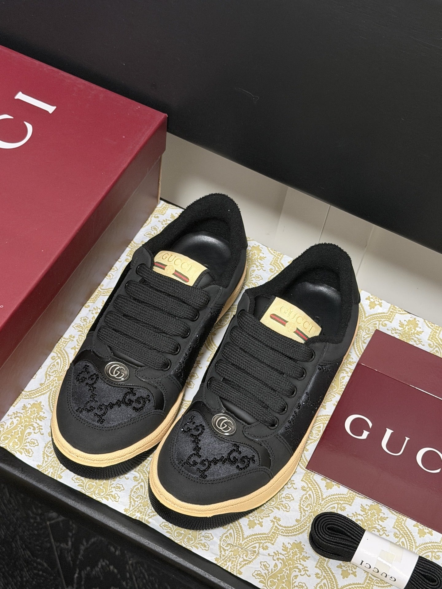 Gucci Crystal Sneakers