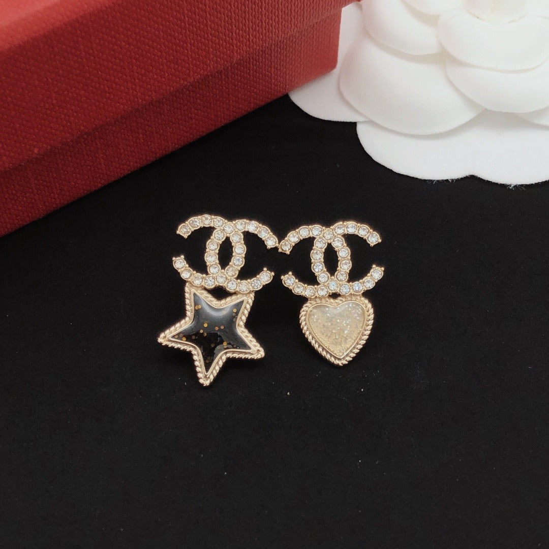 Chanel Heart Earrings