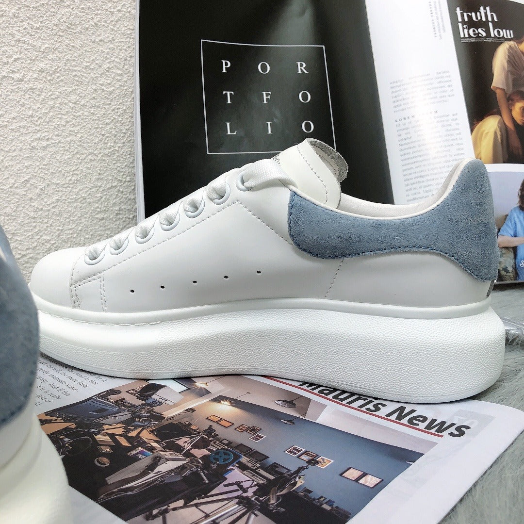 Alexander McQueen Lambskin Leather Logo Sneakers