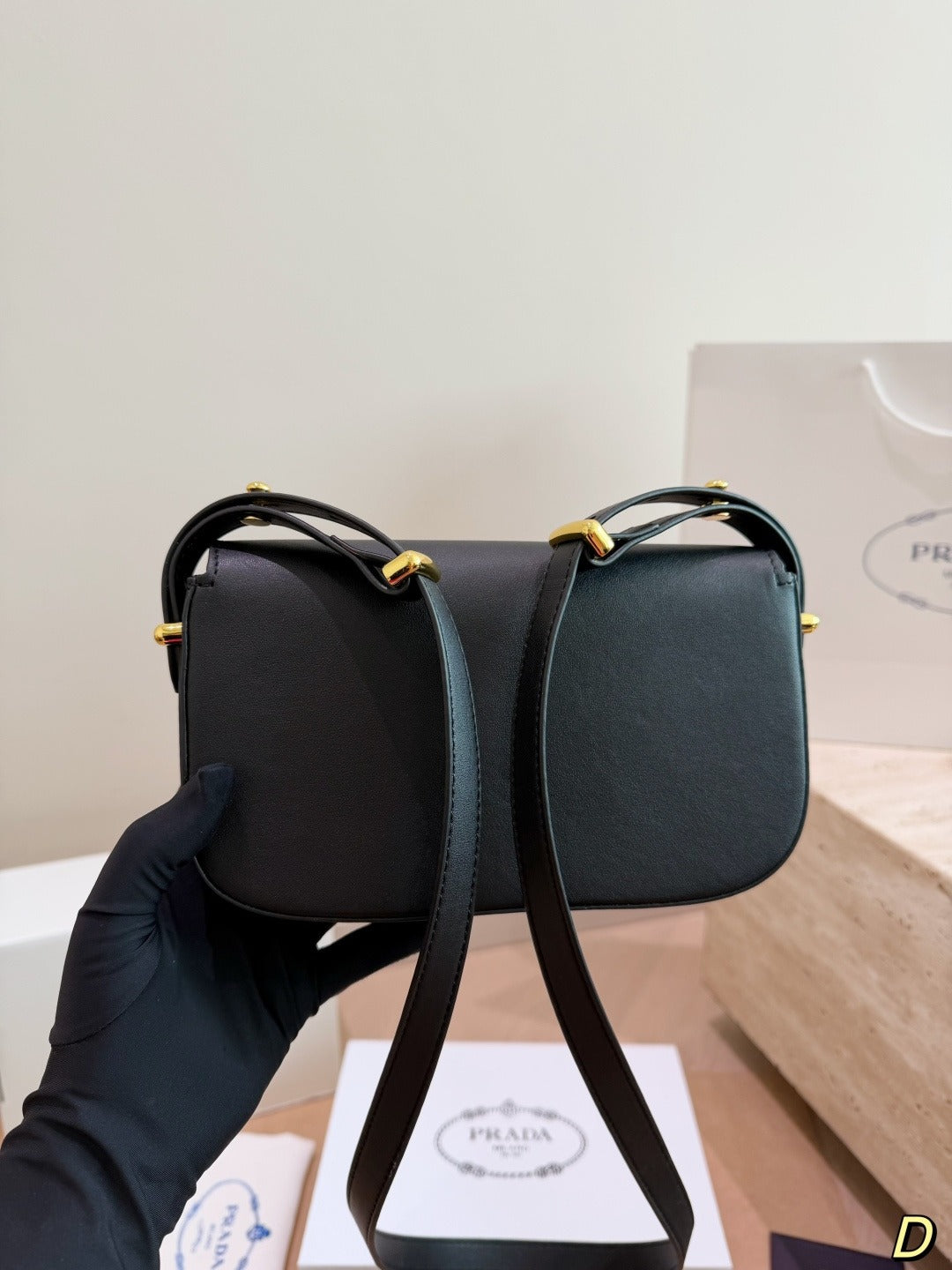 Prada Saddle Shoulder Bag