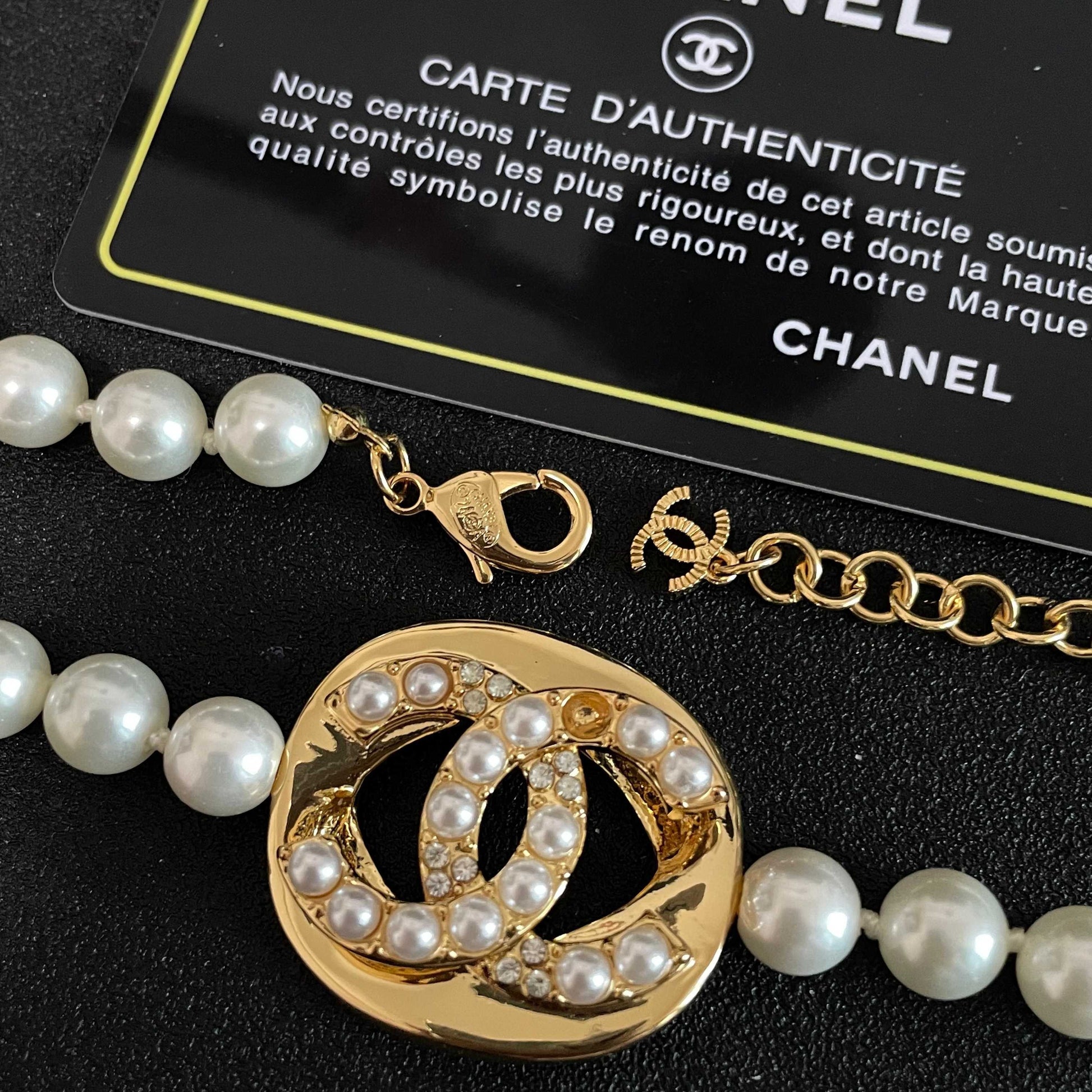 Chanel Logo Necklace