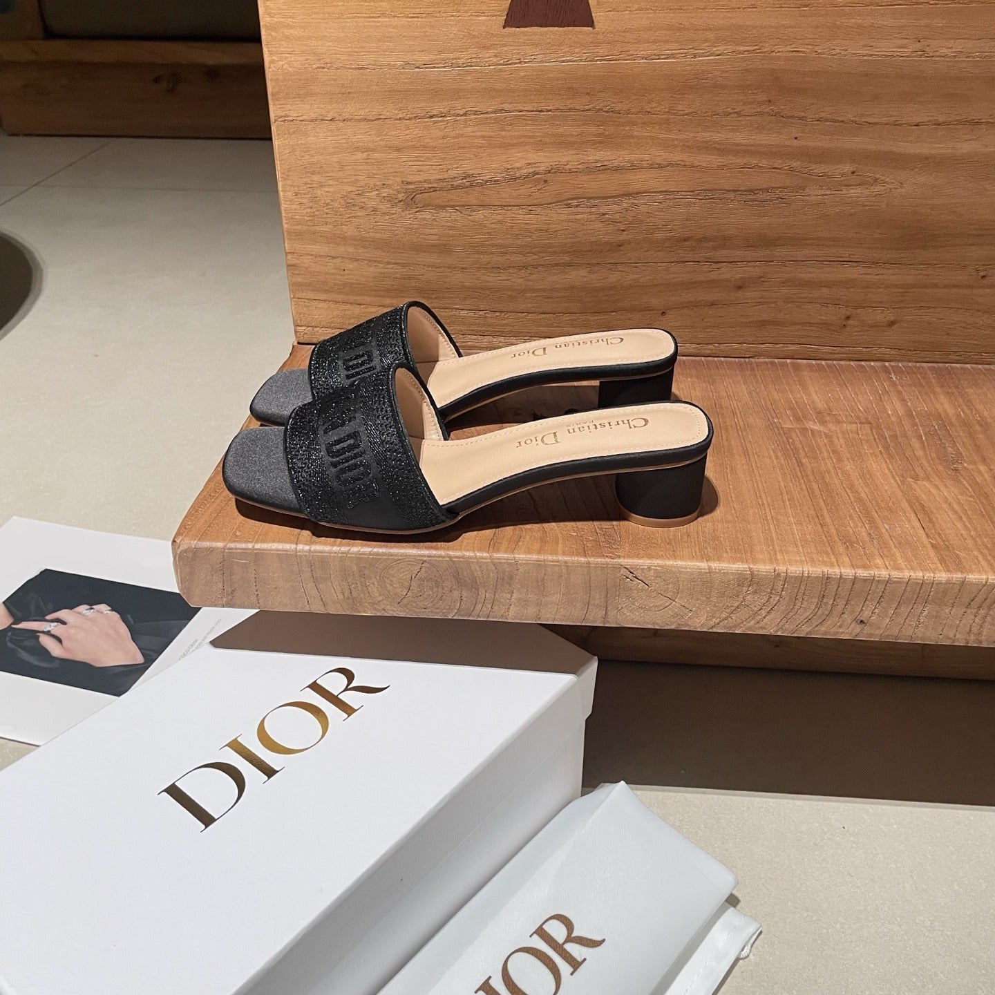 Dior Embroidered Slides
