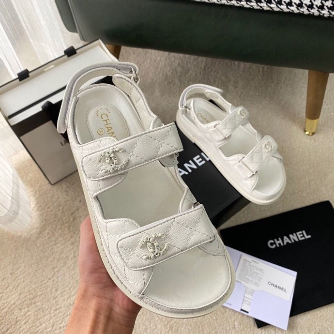 Chanel Lambskin Leather Sandals
