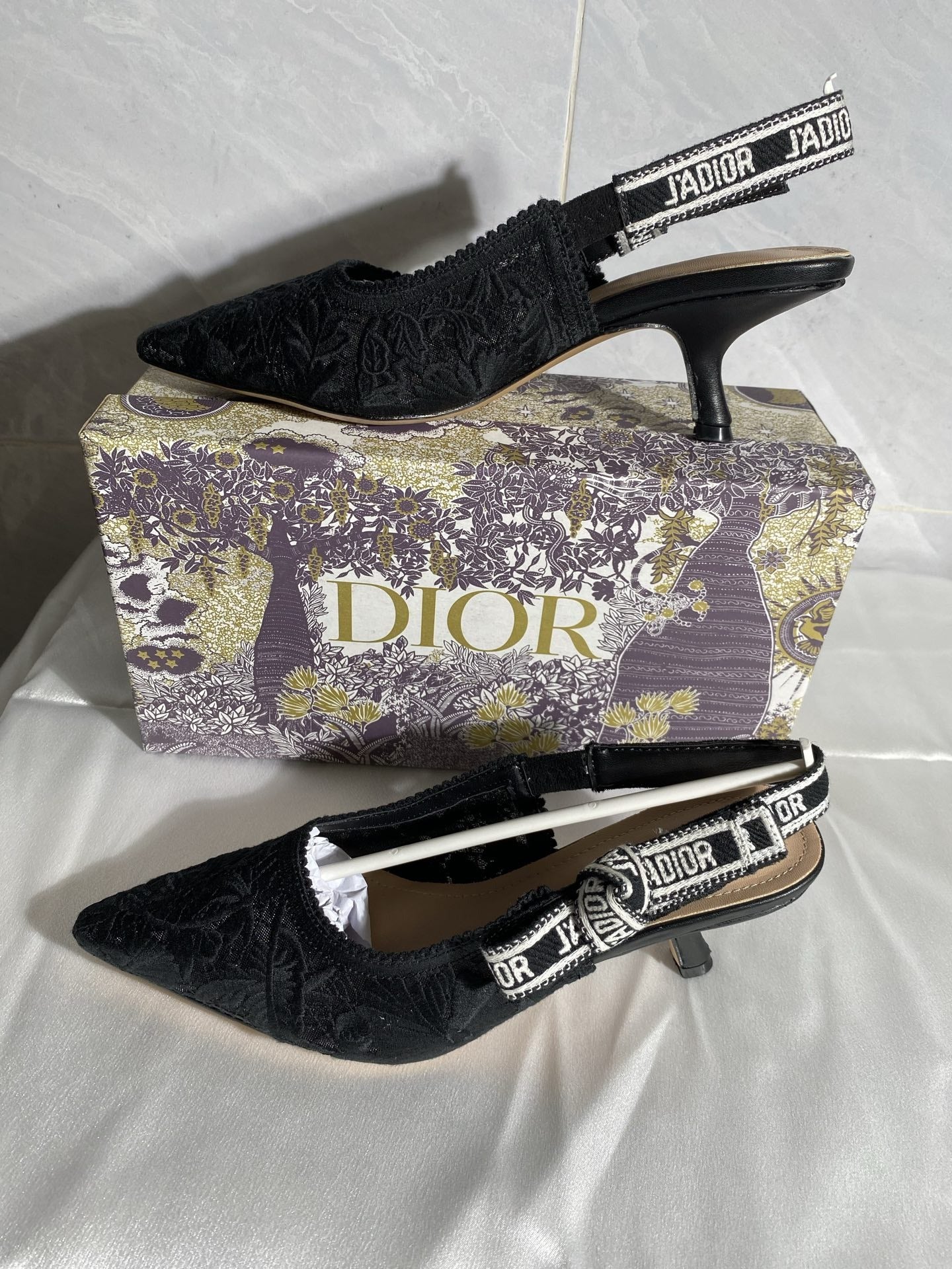 Dior Embroidered Heels