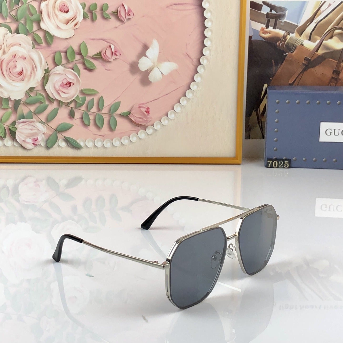 Gucci Nylon Vintage-Finish Sunglasses