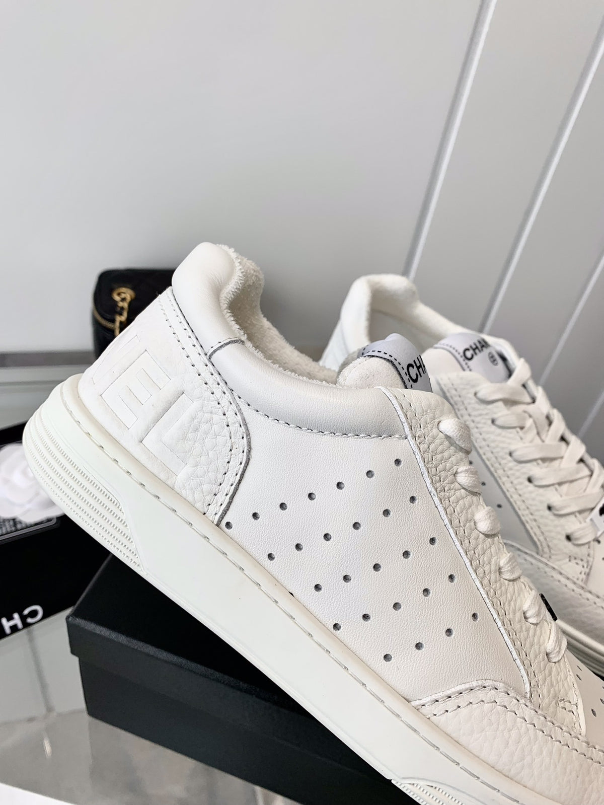 Chanel Logo Sneakers