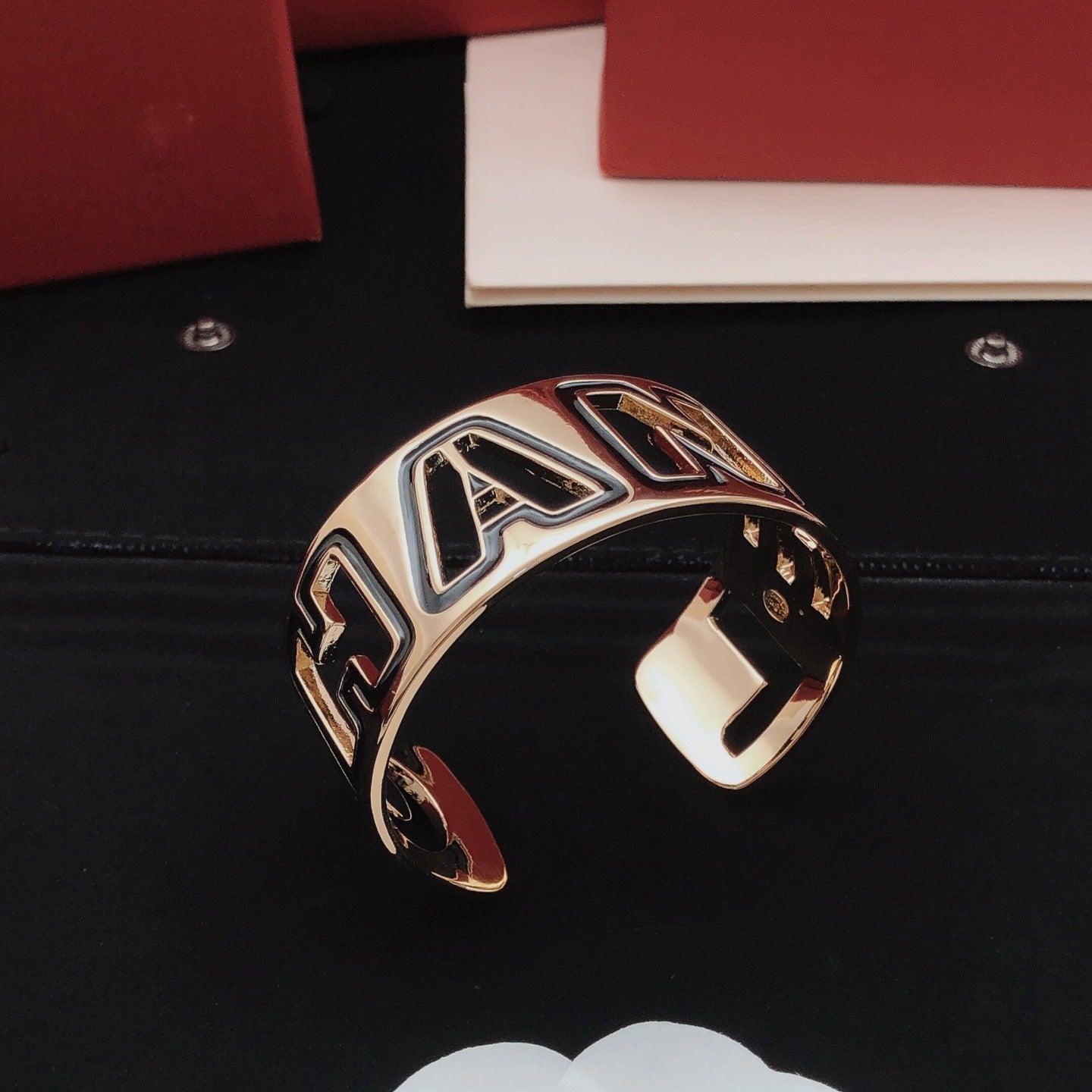 Chanel Brass Openwork Bracelet