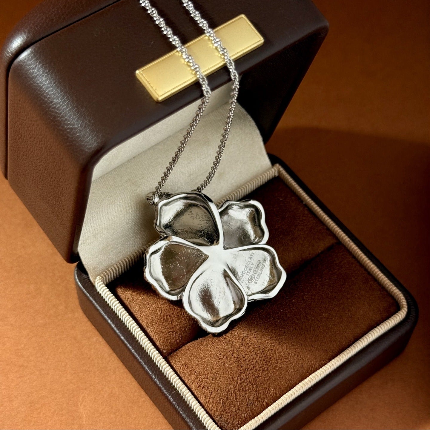 Buccellati Brass Floral Necklace