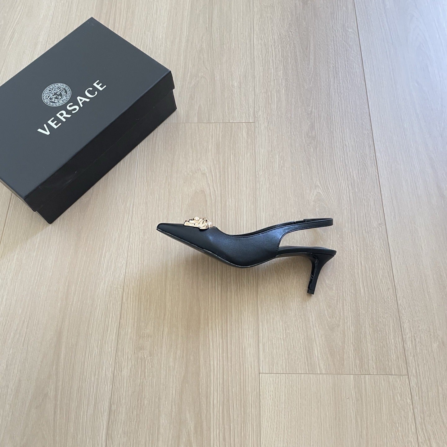 Versace Lambskin Leather Sandals