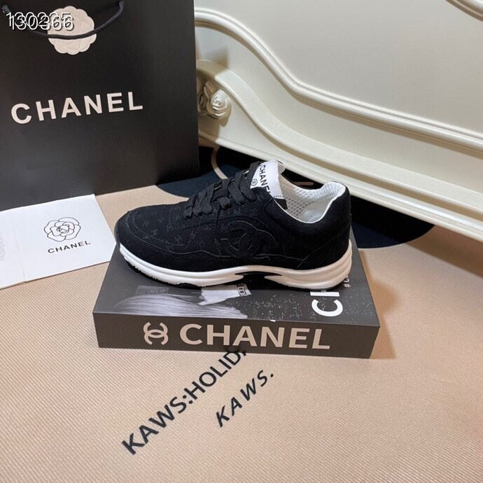 Chanel Leather Logo Shoes