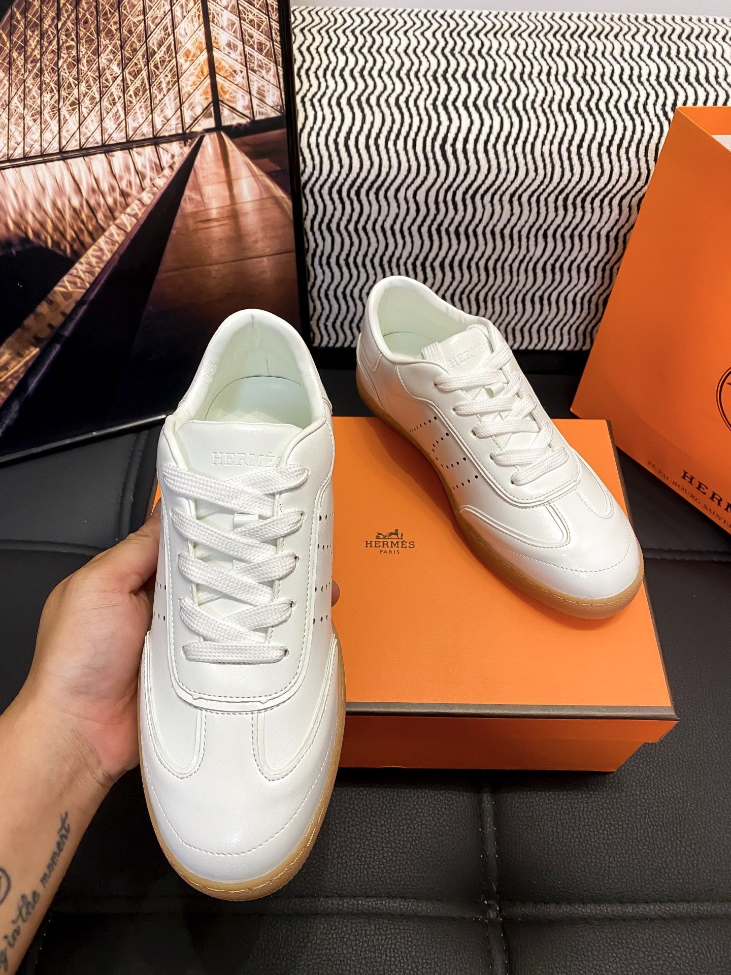 Hermes Black Shoes