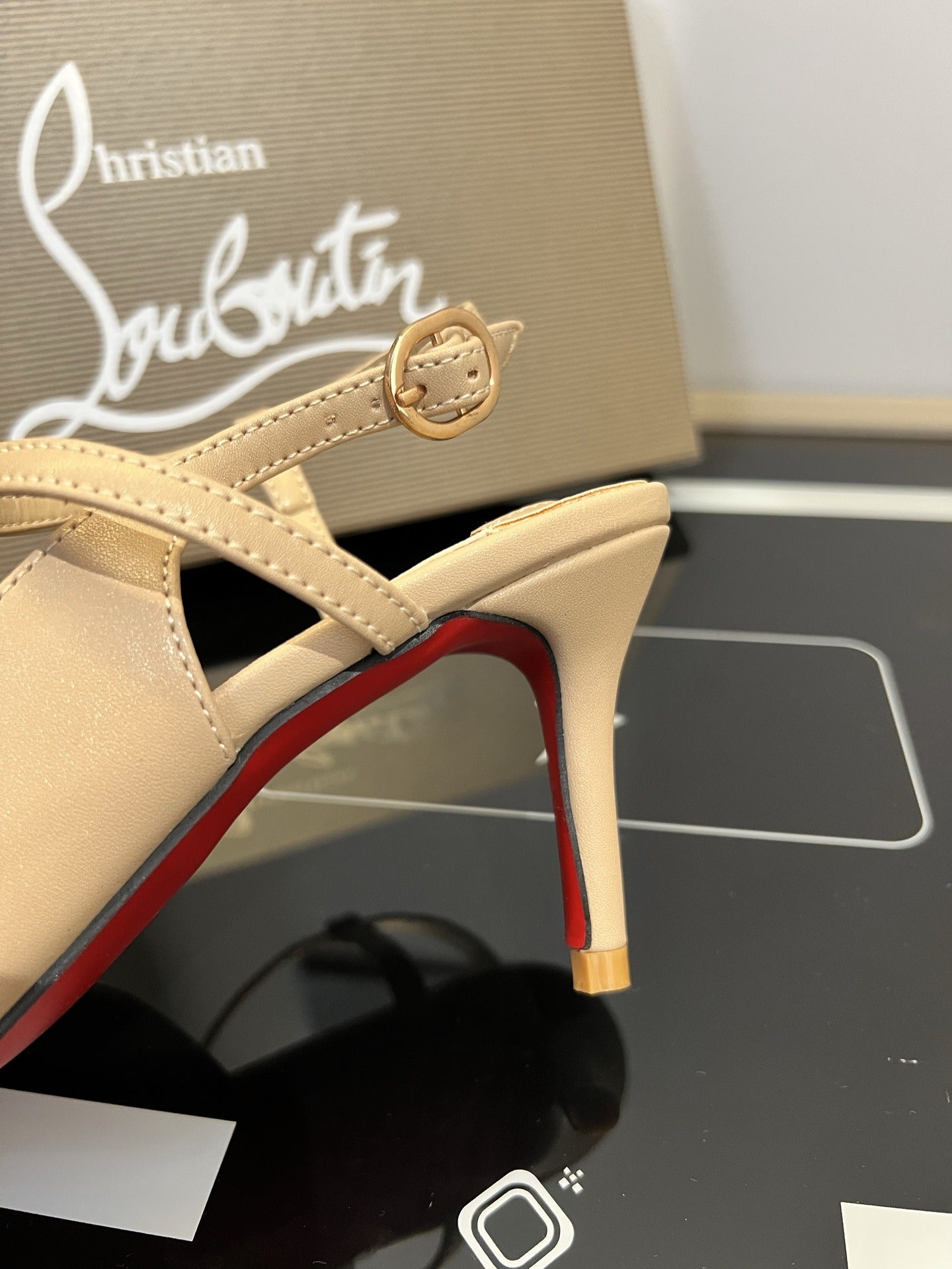 Christian Louboutin Black Sandals