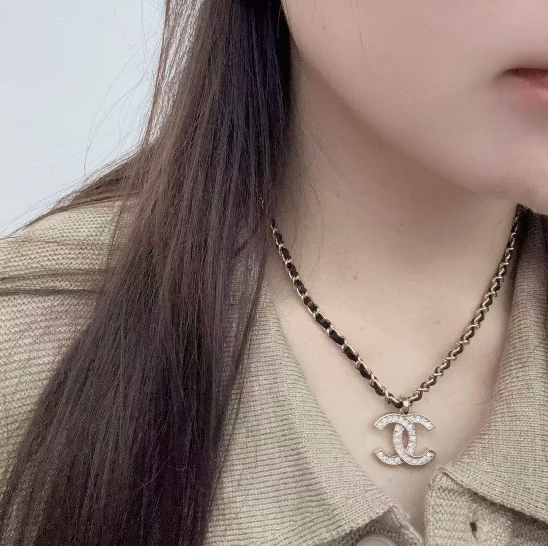 Chanel Logo Necklace