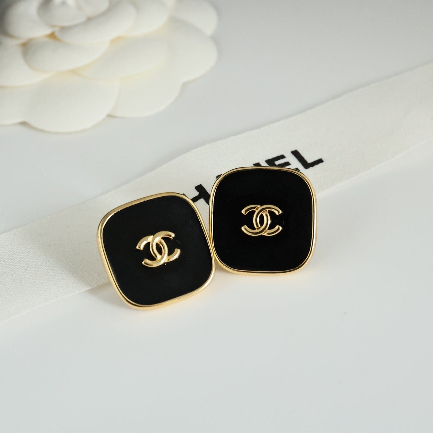 Chanel Vintage-Finish Earrings
