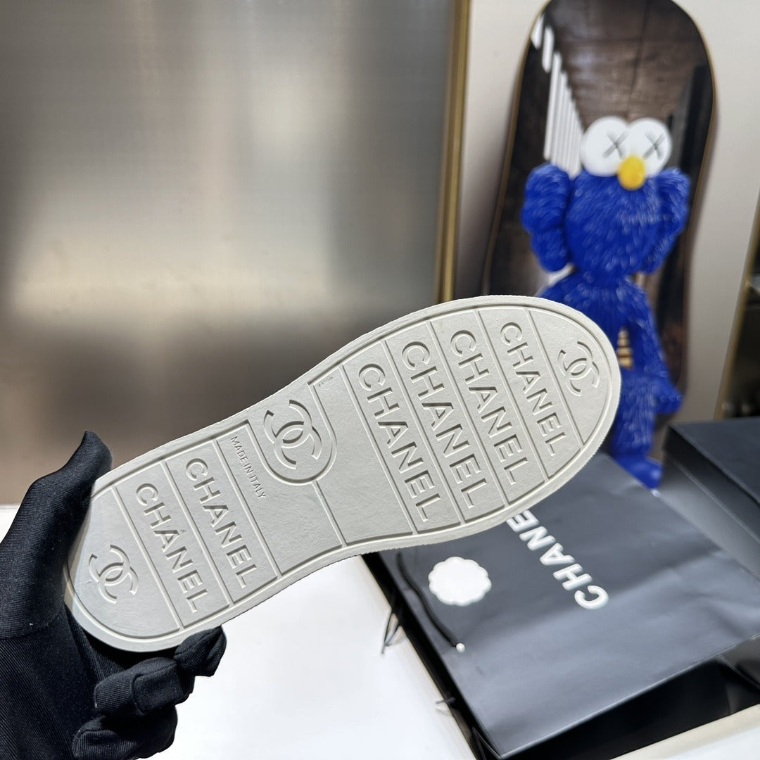 Chanel Lambskin Leather Logo Shoes