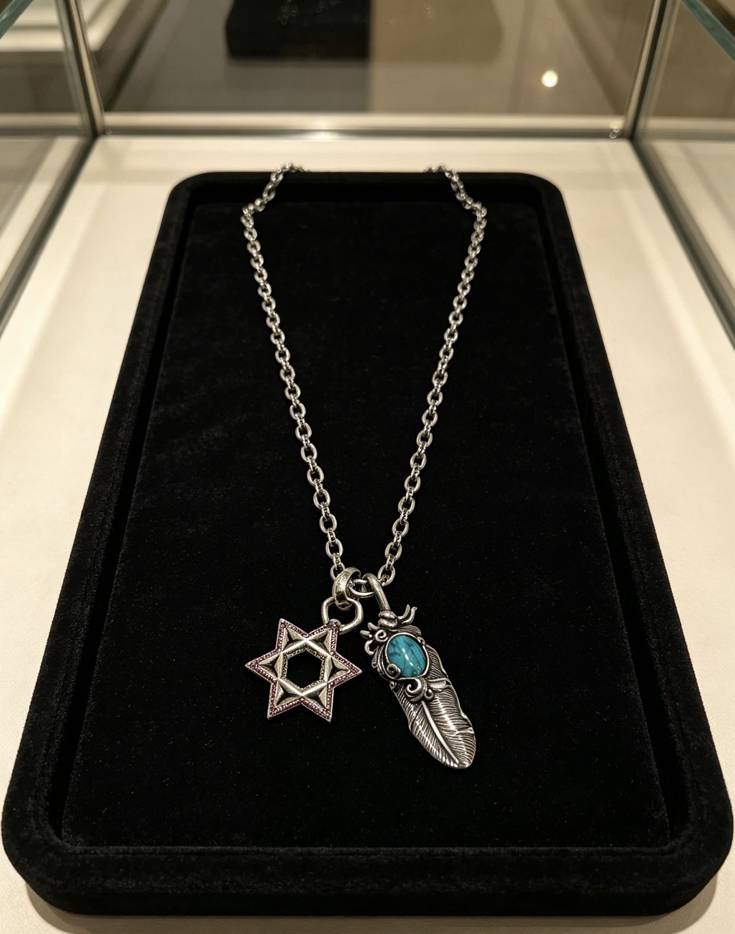 Chrome Hearts Sterling Silver Cross Necklace