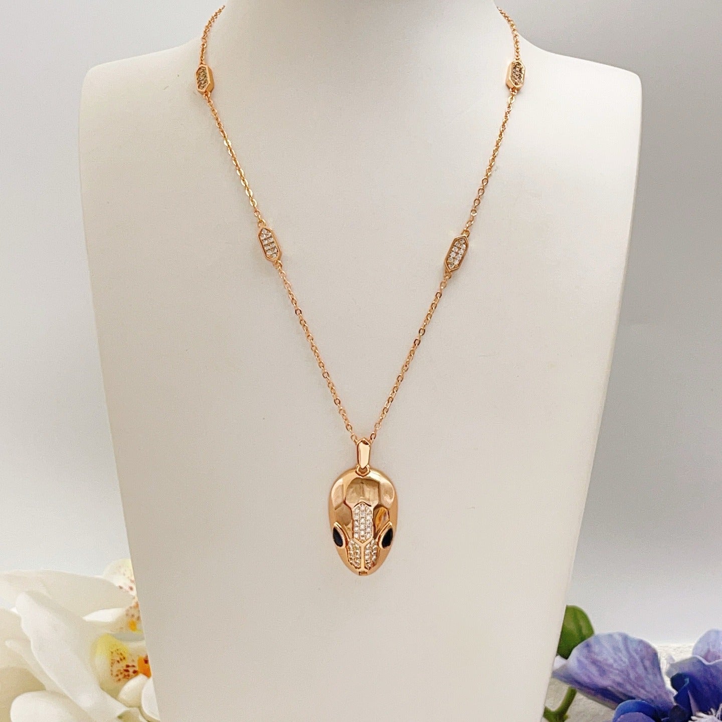 Bvlgari Brass Serpent Necklace