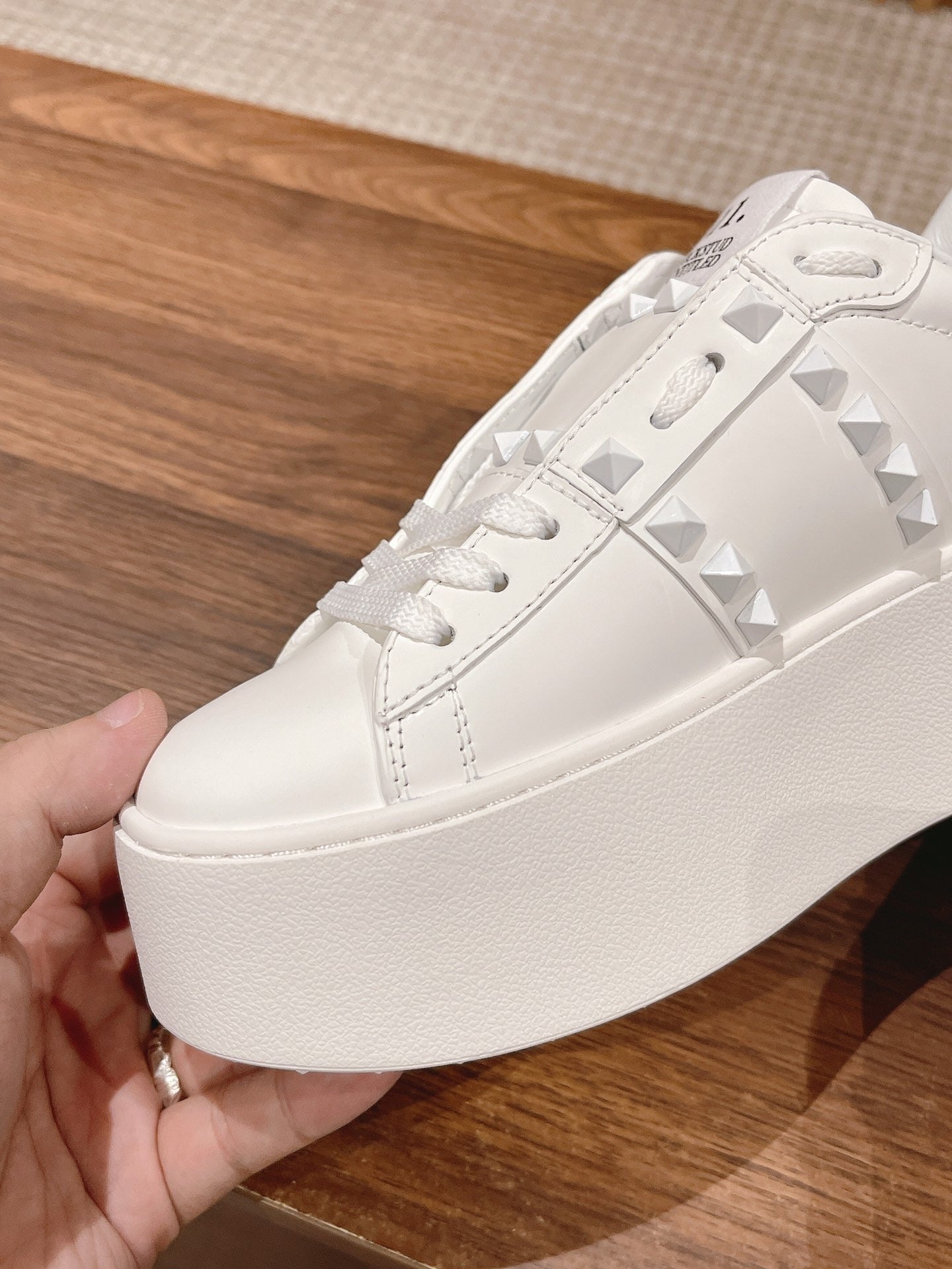 Valentino Calfskin Leather Sneakers