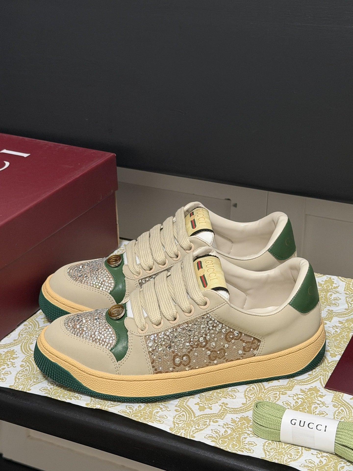 Gucci Crystal Sneakers