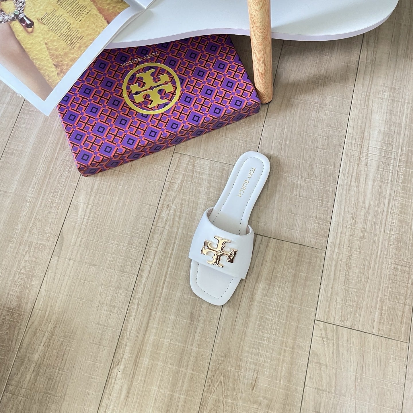 Tory Burch Patent Leather Slides