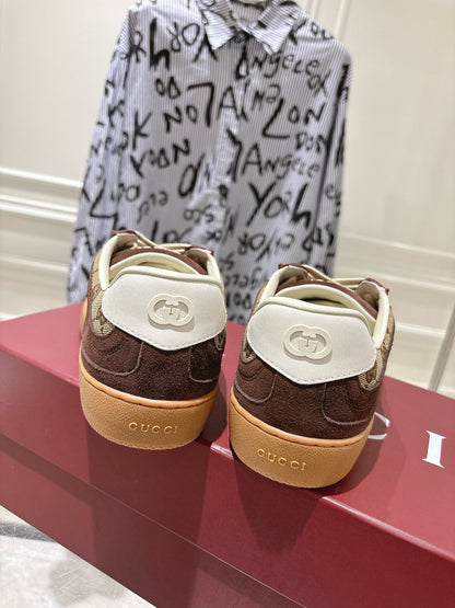 Gucci Leather Logo Sneakers