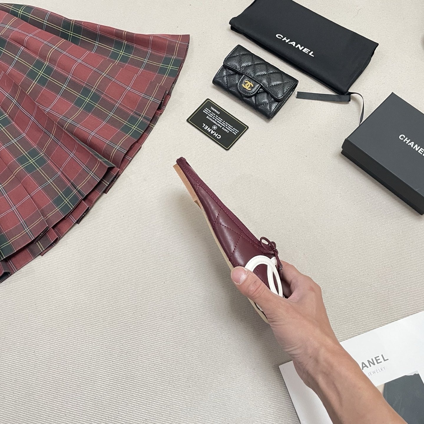 Chanel Leather Ballet Flats