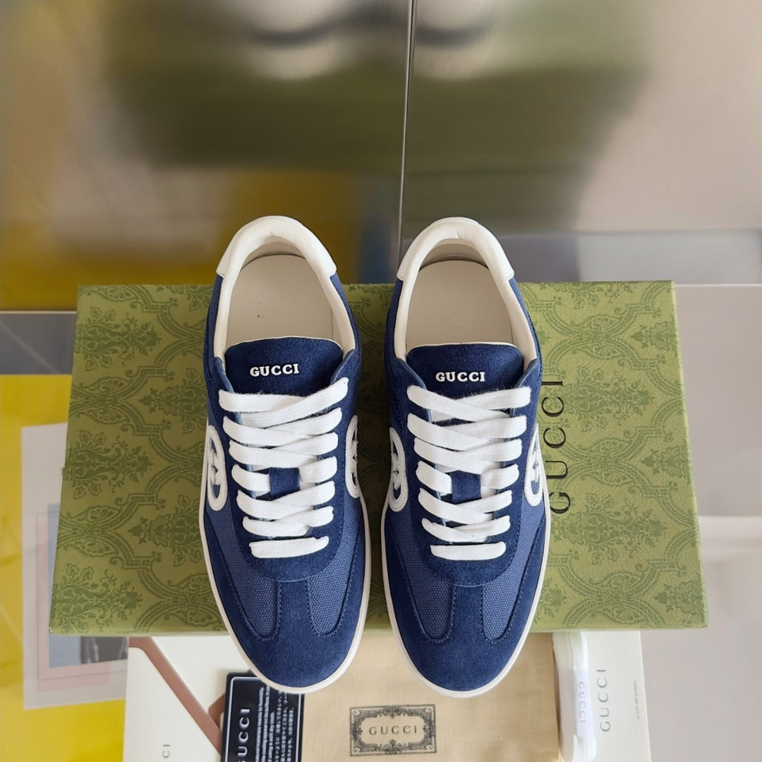 Gucci Leather Logo Sneakers
