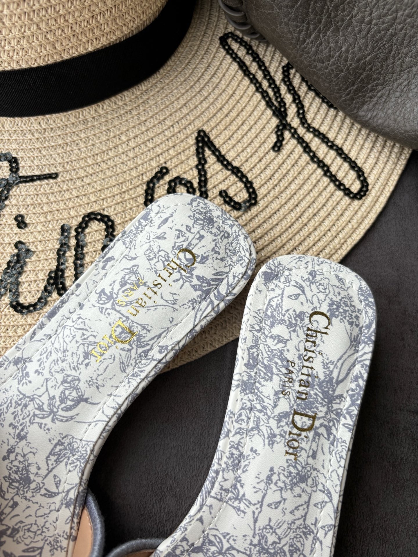 Dior Square Toe Slides