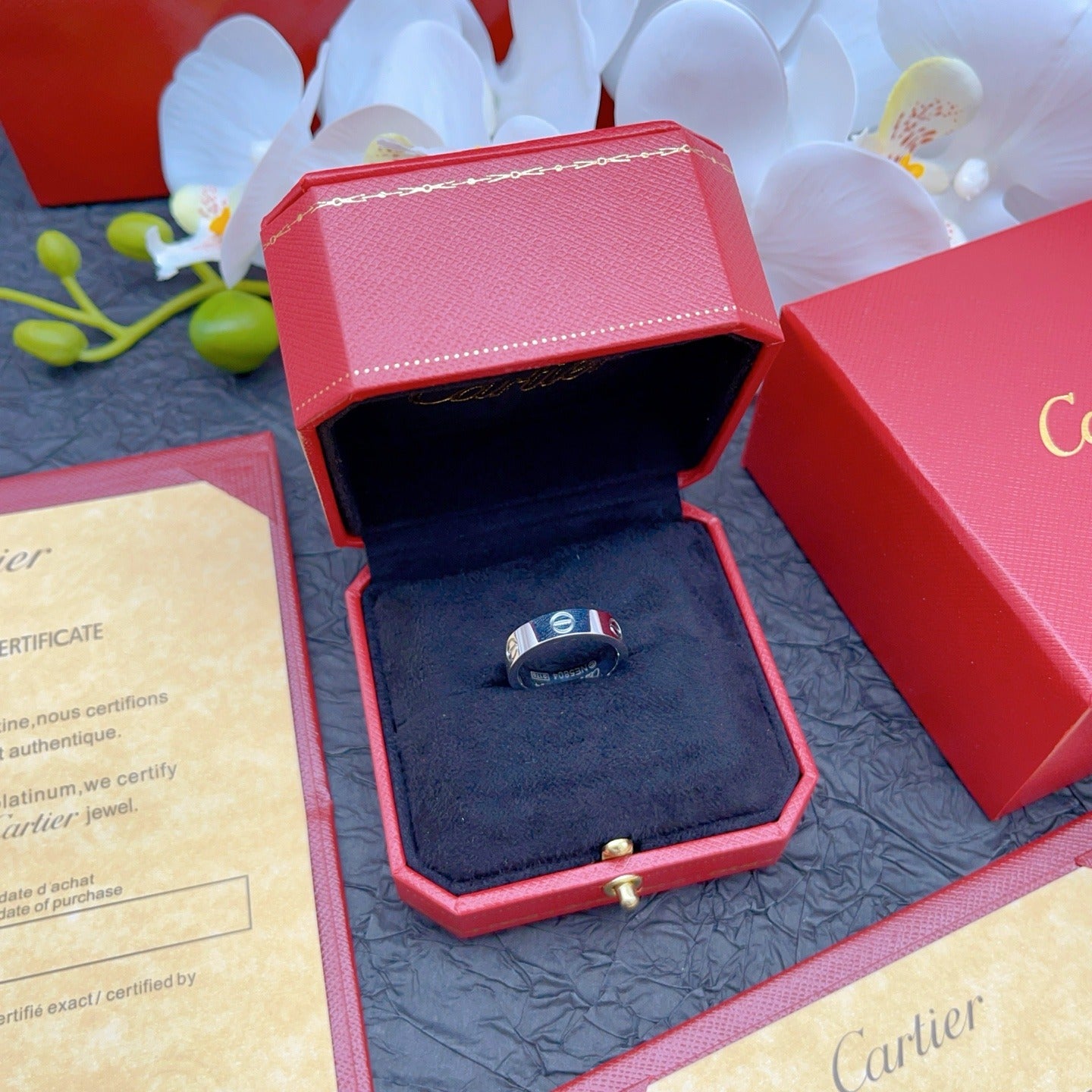 Cartier Silver Brass Ring