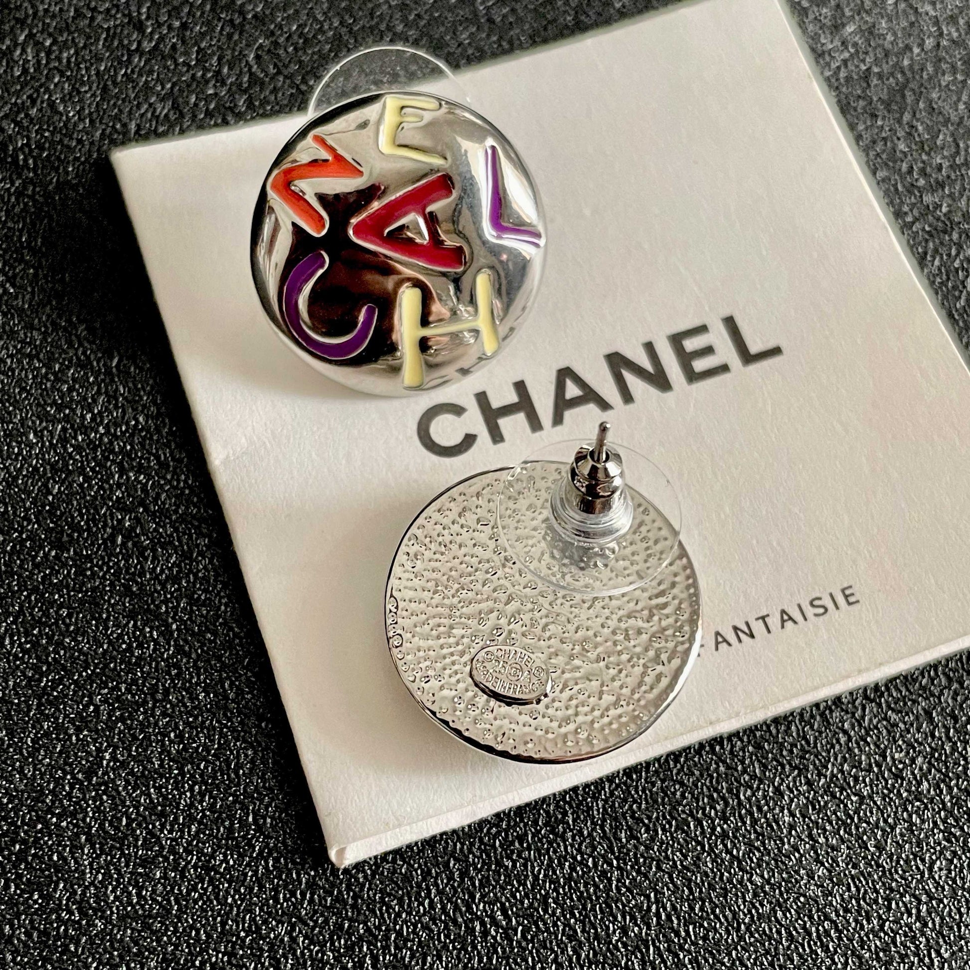 Chanel Logo Earrings