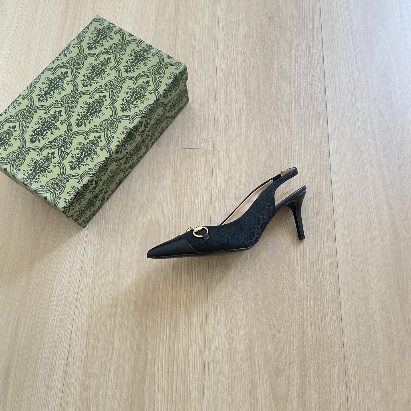 Gucci Canvas Horsebit Sandals