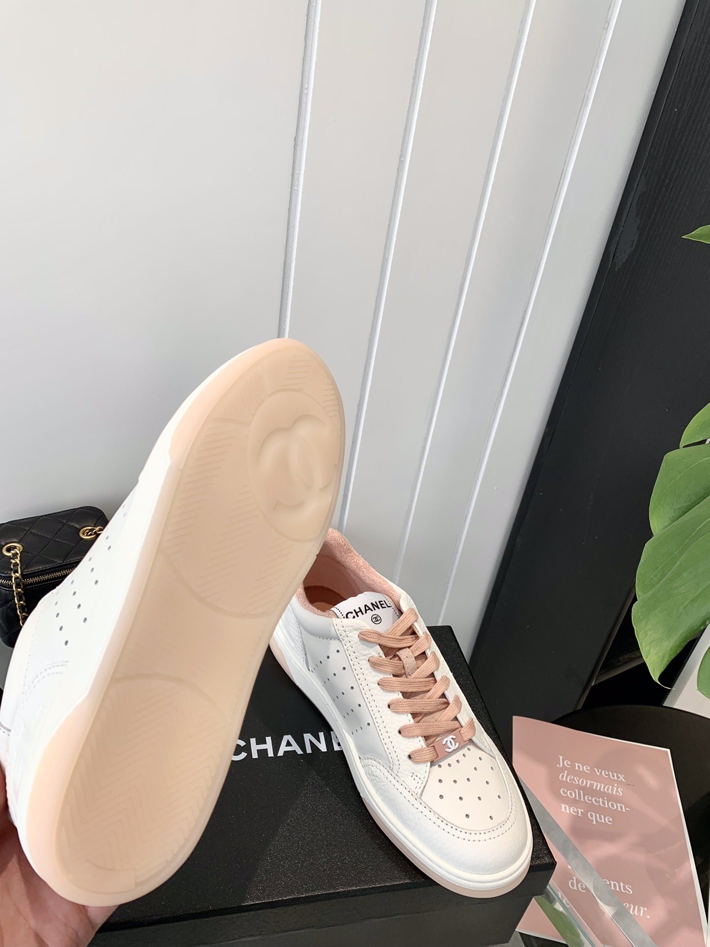 Chanel Logo Sneakers