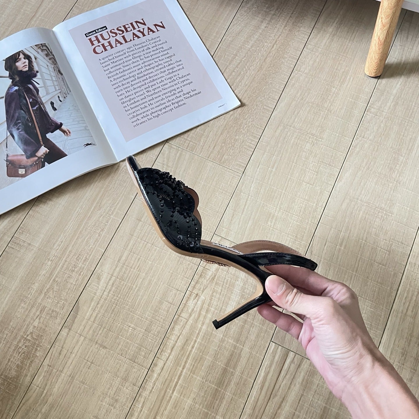 Aquazzura Lambskin Leather Crystal Sandals