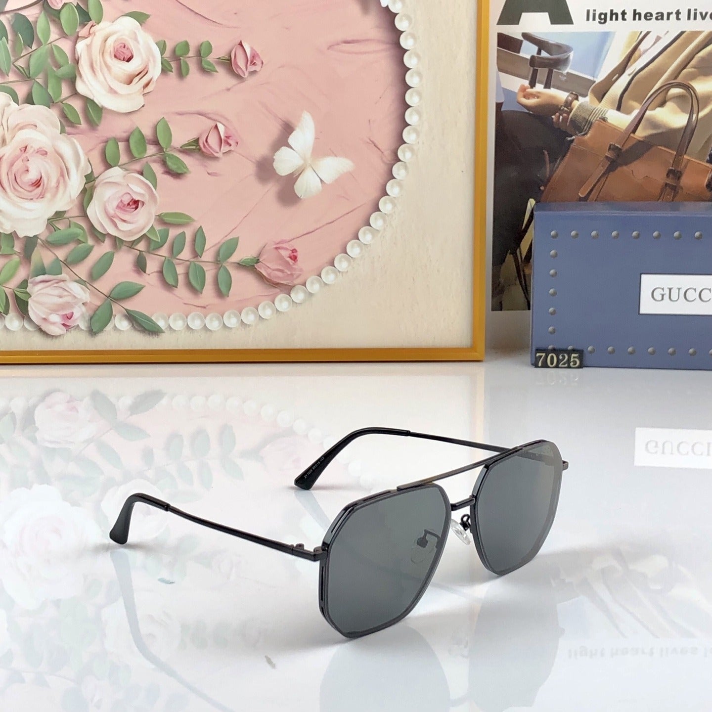 Gucci Nylon Vintage-Finish Sunglasses