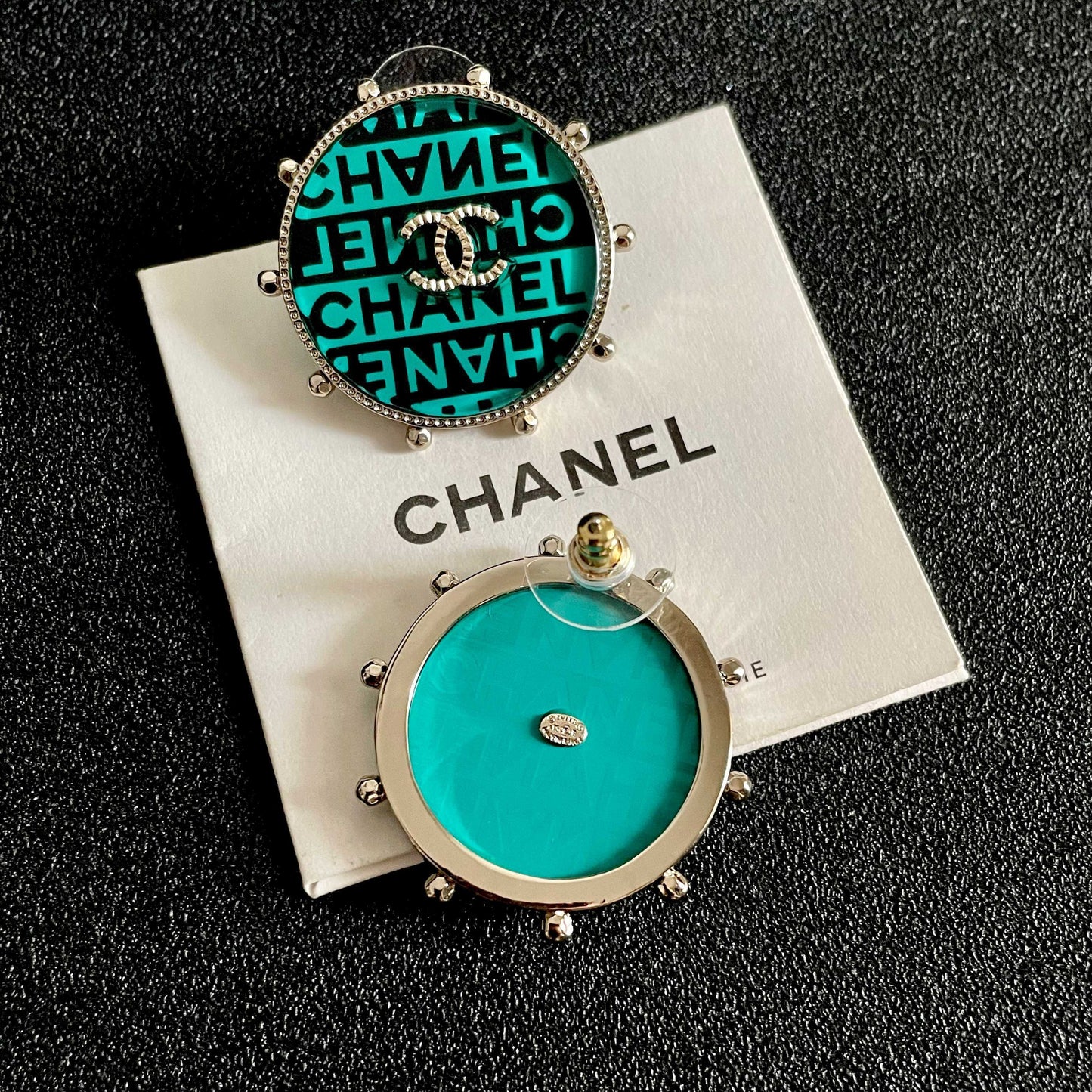 Chanel Logo Earrings
