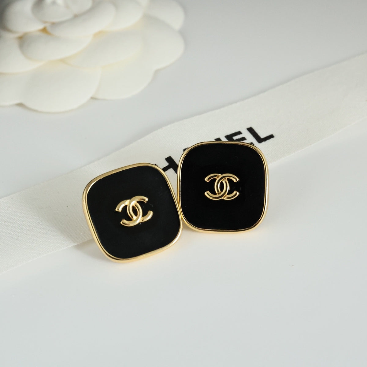 Chanel Vintage-Finish Earrings