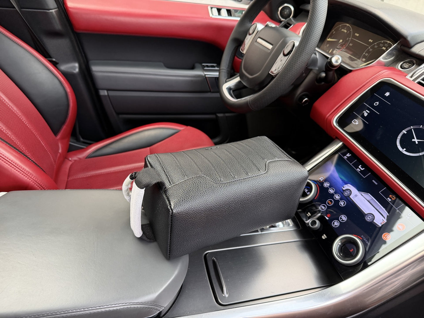 Rimowa Black Leather Logo Cosmetic Pouch