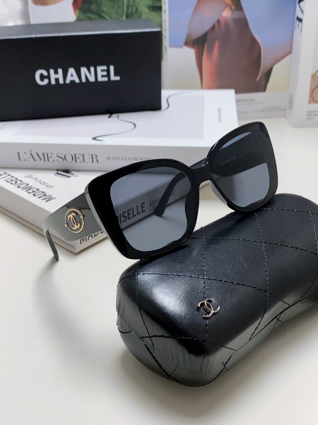 Chanel Logo Sunglasses