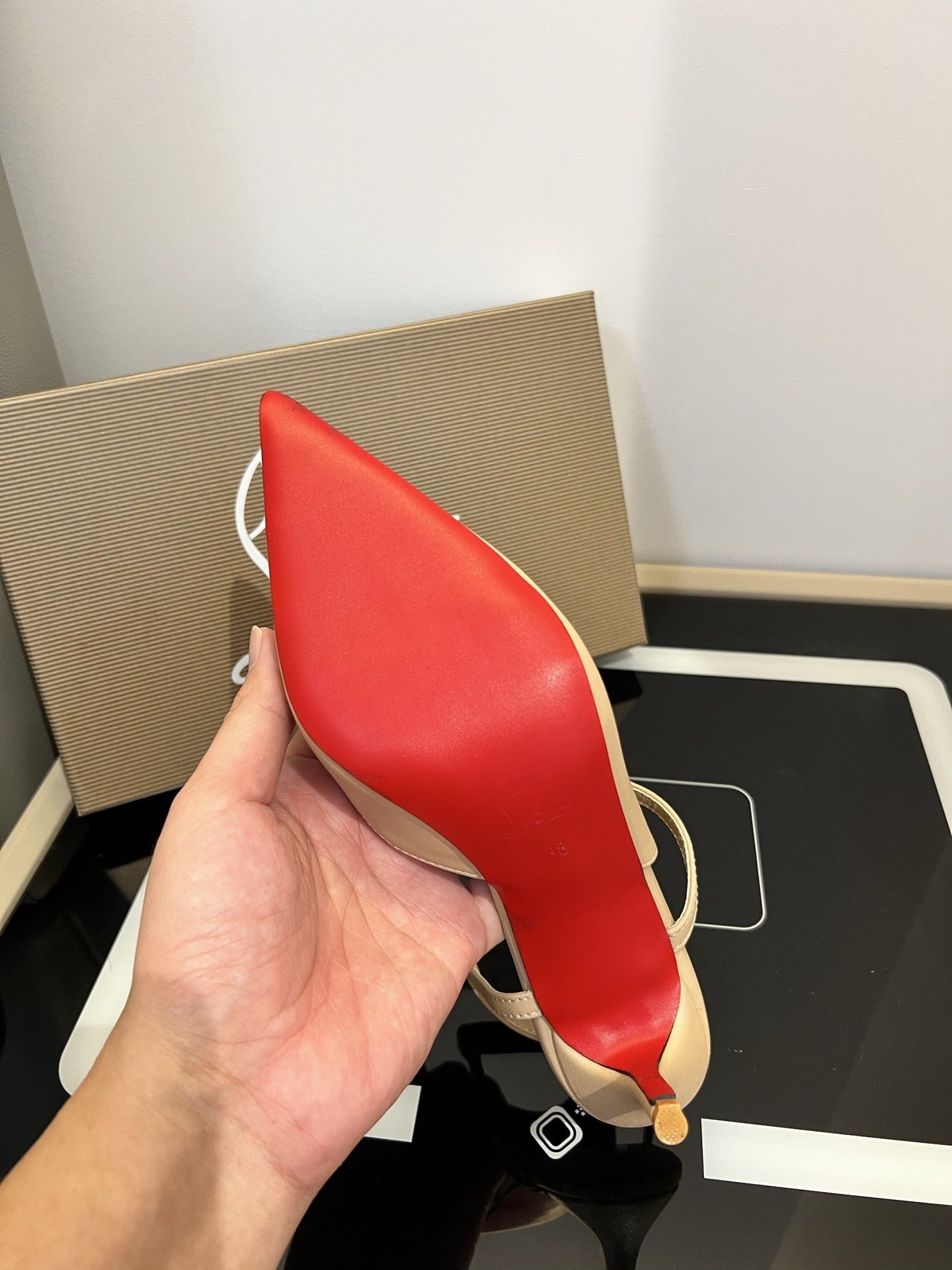 Christian Louboutin Black Sandals